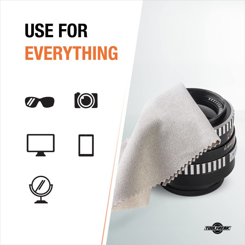 ToolFreak Anti Fog Lens Cloth 2 Pack - Unique Technology