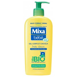 Mixa Bébé Organic Aloe Vera Hair and Body Gel 300 ml