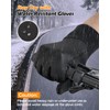 LOUXPERT Winter Gloves for Men Women Cycling: Waterproof Gloves for