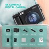 4K Digital Camera 32G Card 48MP Photo Camera with Charger