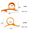 Orange Citrus Peelers, 13pcs Plastic Orange Peeler，2pcs Grapefruit Peeler. Lemon