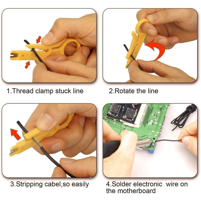 ANBES Soldering Iron Kit Electronics, 60W Adjustable Temperature Welding Tool,