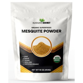 Mesquite Powder USDA Certified Organic Non GMO, Vegan Protein Superfood Natural