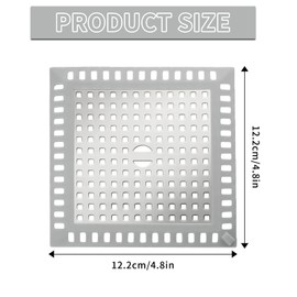 YCHYAN Square Hair Strainer Shower, Drain Grid Strainer Shower Drain Hair, Drain Strainer Shower, Hair Catcher Drain Shower, Suitable for Bathrooms, Washrooms, Prevention of Sewer Blockages