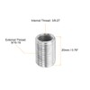 PATIKIL 9/16-18 to 3/8-27 Thread Adapters Sleeve Reducing Nut, 10