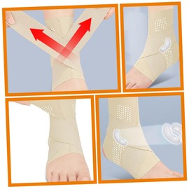 TOVINANNA Adjustable Ankle Brace Sleeve for Sports Compression Support Wrap for Men and Women Suitable for Running Basketball and Football Built-in Padding