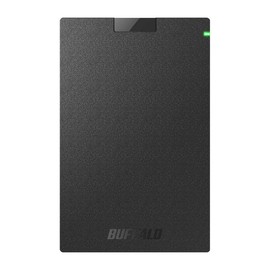 BUFFALO SSD-PG240U3-B/NL USB 3.1 (Gen1) Portable SSD, 240 GB, Made in Japan, Impact Resistant, Connector Protection Mechanism