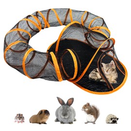 HEYHOME Small Animal Playpen Cat Tent for Outside Indoor Pet Enclosure Playground with Waterproof Bottom & Fun Circle Play Tunnel Suitable for Kitty Cat and Small Animal with Carry Bag