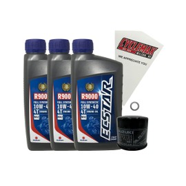 CYCLEMAX Full Synthetic Oil Change Kit Compatible with 2006-2026 Suzuki GSX-R600
