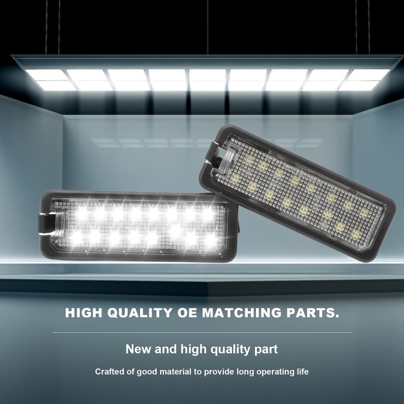 AUROLYNNE License Plate Light for Leon Golf 7 License Plate