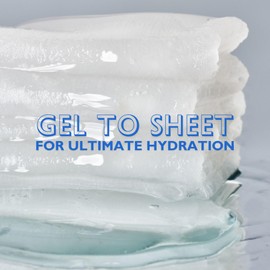 varuza Firm & Glow Sheet Mask with Vegan Collagen Semi-Gel Sheet Biodegradable 100% Cellulose for Anti-Aging Hydration Elasticity Peptide Complex-9 Niacinamide 5 Count