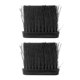 Tiardey 2pcs Oblong Hearth Brush Head Replacement Brush Head Fireside Companion Cleaning Brush Wooden for Home
