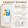 8PCS Kitchen Cabinet Door Storage Box, Adhesive Wall-Mounted Storage Box,