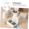 WOONEKY 3pcs Multi-function Desktop Storage Boxes for Home Organization Shape