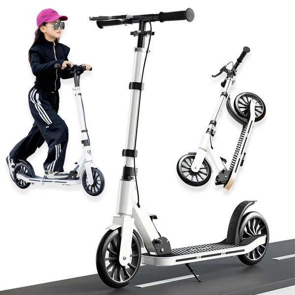 CUIOT Kick Scooter for Ages 6+,Kid, Teens & Adults for