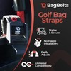BagBelts Golf Bag Cart Straps, Golf Cart Belt Attachment, Holds