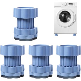 Universal Heightening Pad for Washing Machine Base, General Size Vibration Damper Washing Machine Mat, Washing Machine Mat, Non-Slip Mat Washing Machine (1 Set (4 Pieces) [Energy Class
