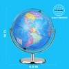 Illuminated World Globe For Kids, Desk Globe Night Light with