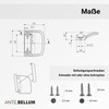 Ante bellum Balcony Door Handle - Versatile Door Handle for