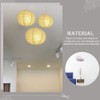 SEWACC Pack of 2 White Oval Paper Lanterns Hanging Paper