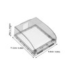 Operitacx Outdoor Sockets Waterproof Socket Rainproof Box Wall Switch Cover