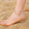 TINGN Anklet for Women, 14K Gold Plated/Silebr CZ Letter Anklets