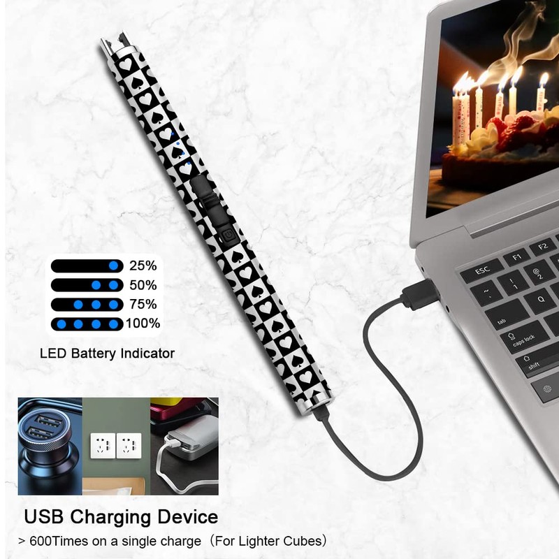 SUPRUS Electric Candle Lighter USB Type C Rechargeable Lighter with