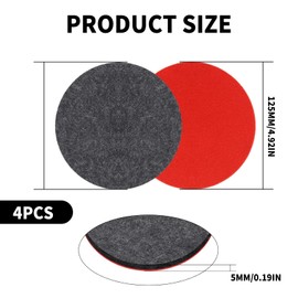 BCENG 4 Stück Filz Polierpad 125mm Polierfilz Wollfilz Polierscheiben Kompatibel Bosch & Exzenter Polieraufsatz Polierfilz Wollfilz Polierscheiben Zubehör für Autopolitur Auto KorkböDen usw