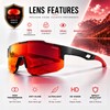 Performance Shield Sunglasses for Men & Women – Lightweight Wraparound
