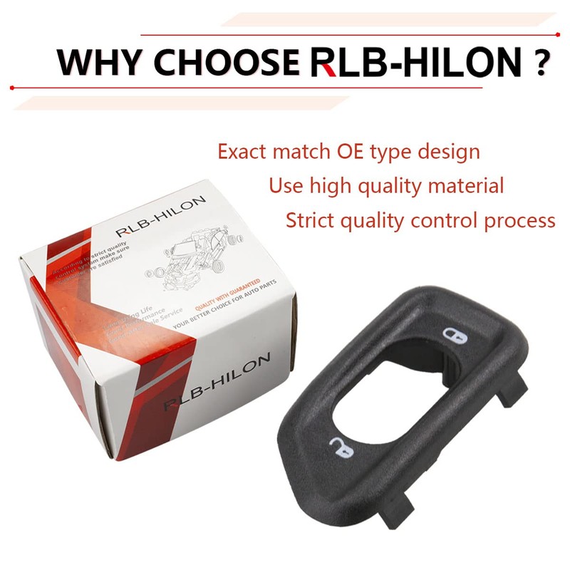 RLB-HILON - Bisel de interruptor de bloqueo de puerta, compatible