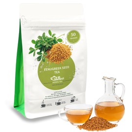 Samcci - Fenugreek Seed Tea Bags, 50 Teabags, 3g/bag - Natural Healthy Fenugreek Methi Seeds Herbal Tea - Non-GMO - Caffeine-free - Support Digestion & Improve Heart Health