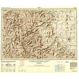 YellowMaps Weed CA topo map, 1:250000 Scale, 1 X 2 Degree, Historical, 1948, Updated 1950, 23.8 x 28.4 in - Polypropylene