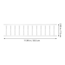 ERINGOGO 1pc White Column Railing Hand Rest Furniture Fence Wood Stair Handrail Wooden Handrails DIY Toys Mini Adornment Mini House Wooden Railing Mini Ornament Decorations Child Miniature