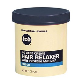 Tcb Hair Relaxer No Base Creme 15 Ounce Super Jar (443ml) (6 Pack)