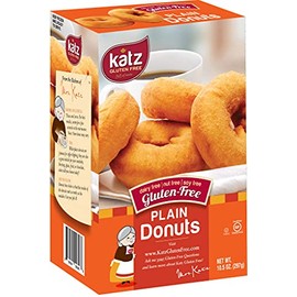 Katz Gluten Free Plain Donuts | Dairy, Nut, Soy and Gluten Free | Kosher (3 Packs, 10.5 Ounce Each)
