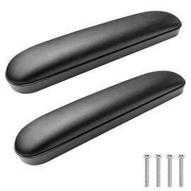 Wheelchair Armrest Pads, Premium Wheelchair Arm Pads, Wheelchair Armrest Replacement Accessories, Black (1 Pair) Compatible with All Brands(10-1/4")