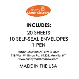 Sunny Marshmallow Hi From Camp Stationery Set