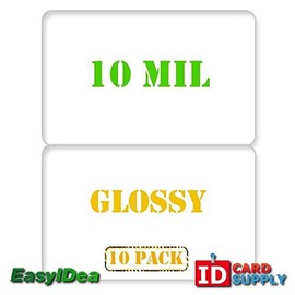 Qty: 10 | 10 mil Glossy Edge to Edge Butterfly Laminating Pouch - for ID Cards