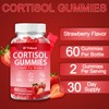 Cortisol Gummies Ashwagandha Rhodiola, Strawberry Wellness Chews for Adults