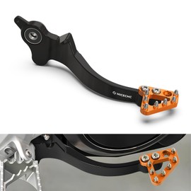NICECNC Rear Brake Lever with Thickened Enlarged Non-Slip Pedal Compatible with Husqvarna 701 Enduro 2016-2019, Compatible with 690 Enduro R 2011-2018, Aluminium, See Fit, Orange