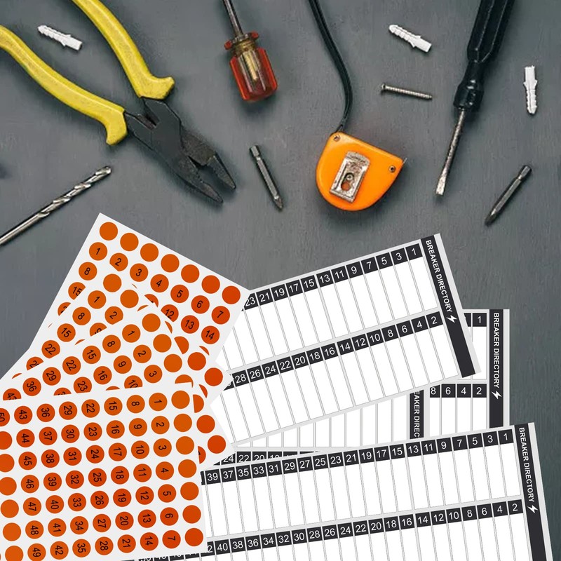 8 Pieces Electrical Panel Labels,Circuit Breaker Panel Fuse Electric Box