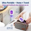 Toothbrush Holder for Bathroom, Cordless Auto Sanitizing Portable Toothbrush Case