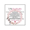 To My Granddaughter Bracelet Natural Stone Bracelet Crystal Beaded Bracelet