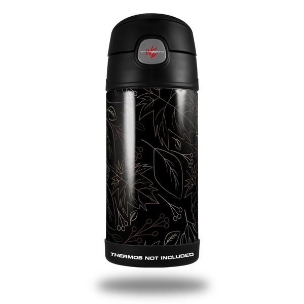 Skin Decal Wrap compatible with Thermos Funtainer 12oz Bottle Fall
