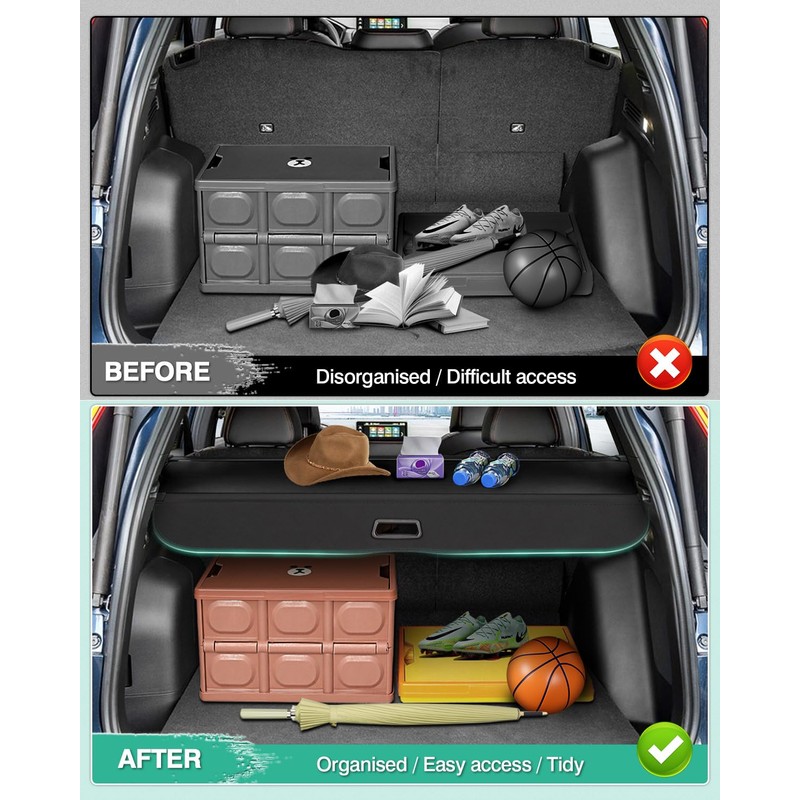 Powerty Cargo Cover for 2023-2025 2026 Honda CRV Retractable Trunk