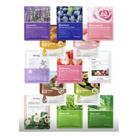 Pack De 50 Mascarillas Faciales Coreanas De Tela Hidratante Normal                                                                                    