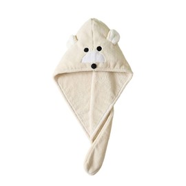 Hair Turban Adult Children's Hair Towel Microfibre Hair Drying Towel with Button Headscarf Quick-Drying Absorbent Hair Drying Towel Girls Women Swimming Cap Panda Towel for Shower Salon Bathroom