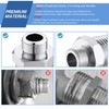 Carvedexquisitely Rv Faucet Adapter,NPT 1/2" to Compression 3/8" Reducer Faucet