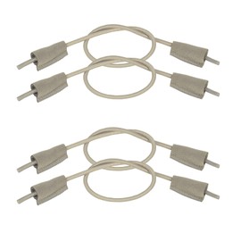 JZXFYSJYW Replacement Elastic Shoeslaces for Hey Dude No Tie Stretch Shoe laces Round Strings 2 Pairs (Grey, 48cm)