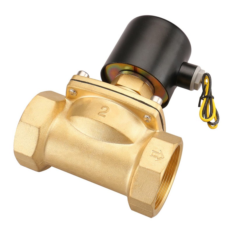 Baomain Pneumatic 2 Inch Normally Open 2 Way Brass Electric